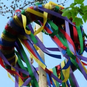 Maibaum auf dem Maifest